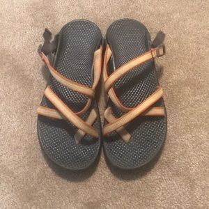 Chaco slip on sandals.